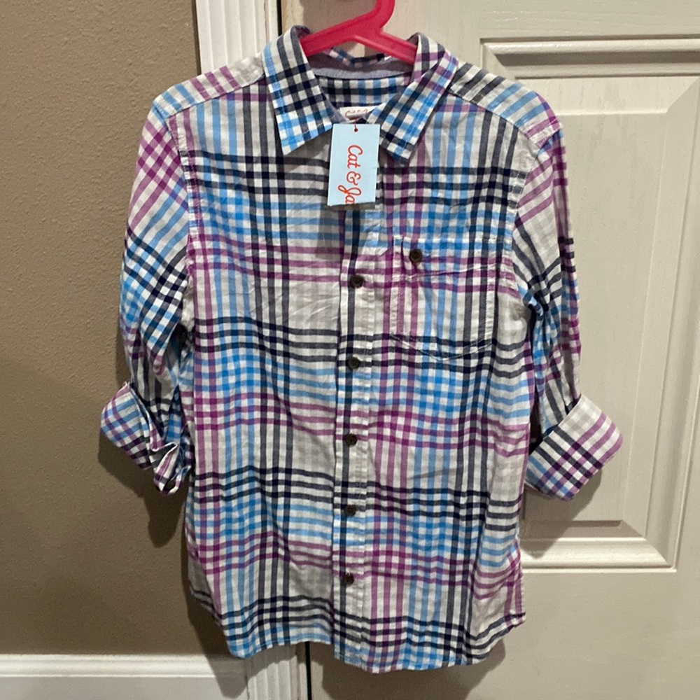 NWT Cat & Jack boys shirt size M 8-10